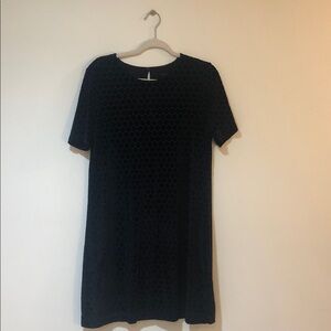 Ann Taylor Black Textured Dress
